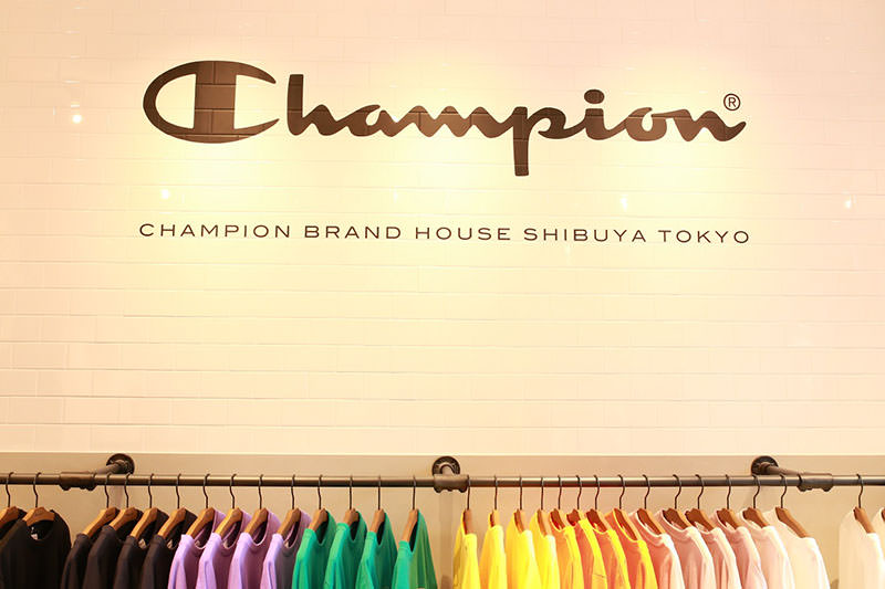 ubemandede liner Ruddy Champion Brand House Shibuya Tokyo（チャンピオン ブランドハウス シブヤ トウキョウ）が、 本日オープン！ |  NEWS | Champion オフィシャルサイト